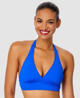 Anne Cole - Solid Banded Halter Bikini Top