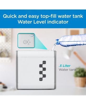 BLACK+DECKER Desktop Air Cooler, Personal Portable Fan with 3-Speeds, Evaporative Air Cooler with 0.5L Water Tank