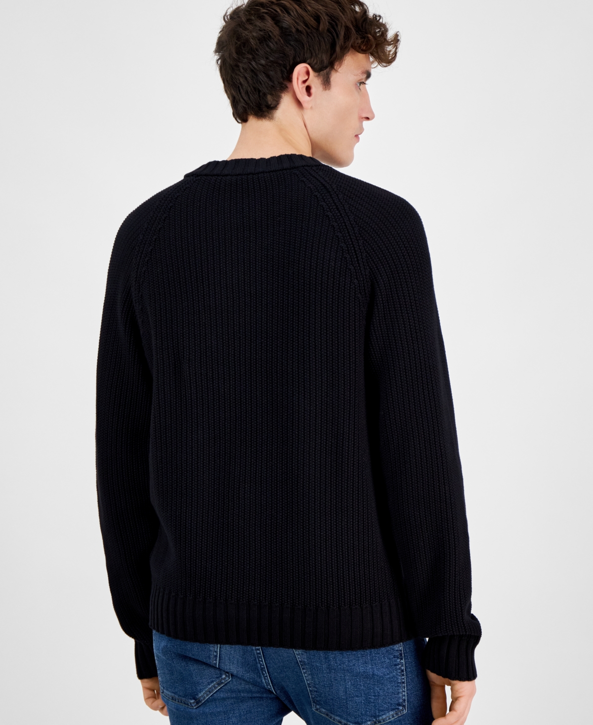 HUGO BOSS HUGO BY HUGO BOSS MEN'S SONNI RELAXED-FIT RIBBED-KNIT SWEATER 