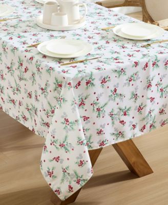 Easy Care Holiday Tablecloth, 60" x 120"