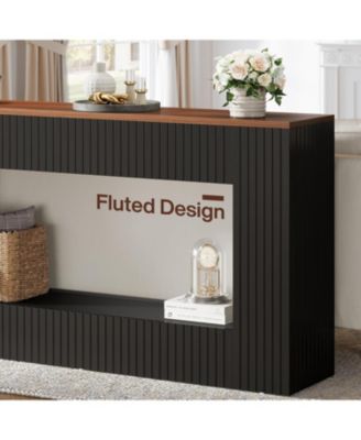 55-Inch Wood Modern Storage Console &amp;#x2013; TV Stand