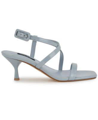 Women's Hanni Strappy Square Toe Kitten Heel Sandals