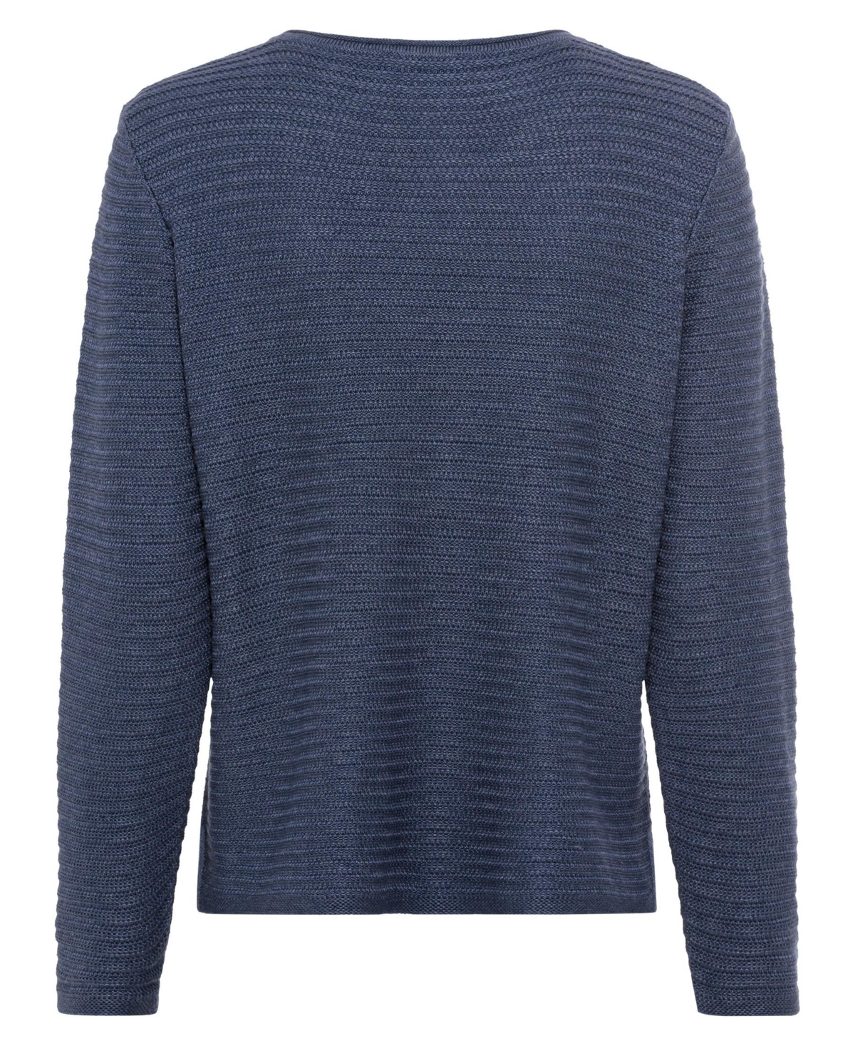 Olsen Women's Rib Knit Pullover - Indigo denim mel
