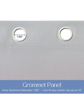 Blackout Grommet Taylor Ombre Curtains Pair, Rainbow, 52"×63"