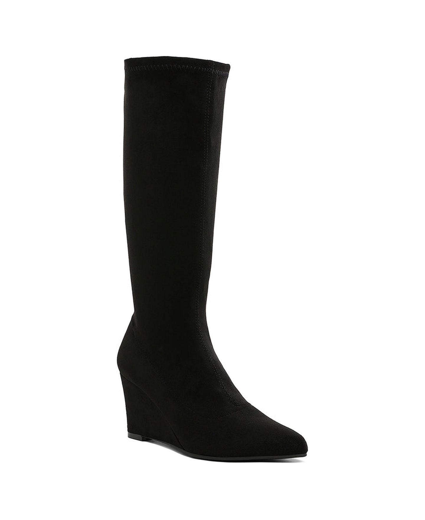 Женские ботинки London Rag Tulsha Microfiber Wedge Heel, цвет: Чёрный, вариант 1 — фото 2