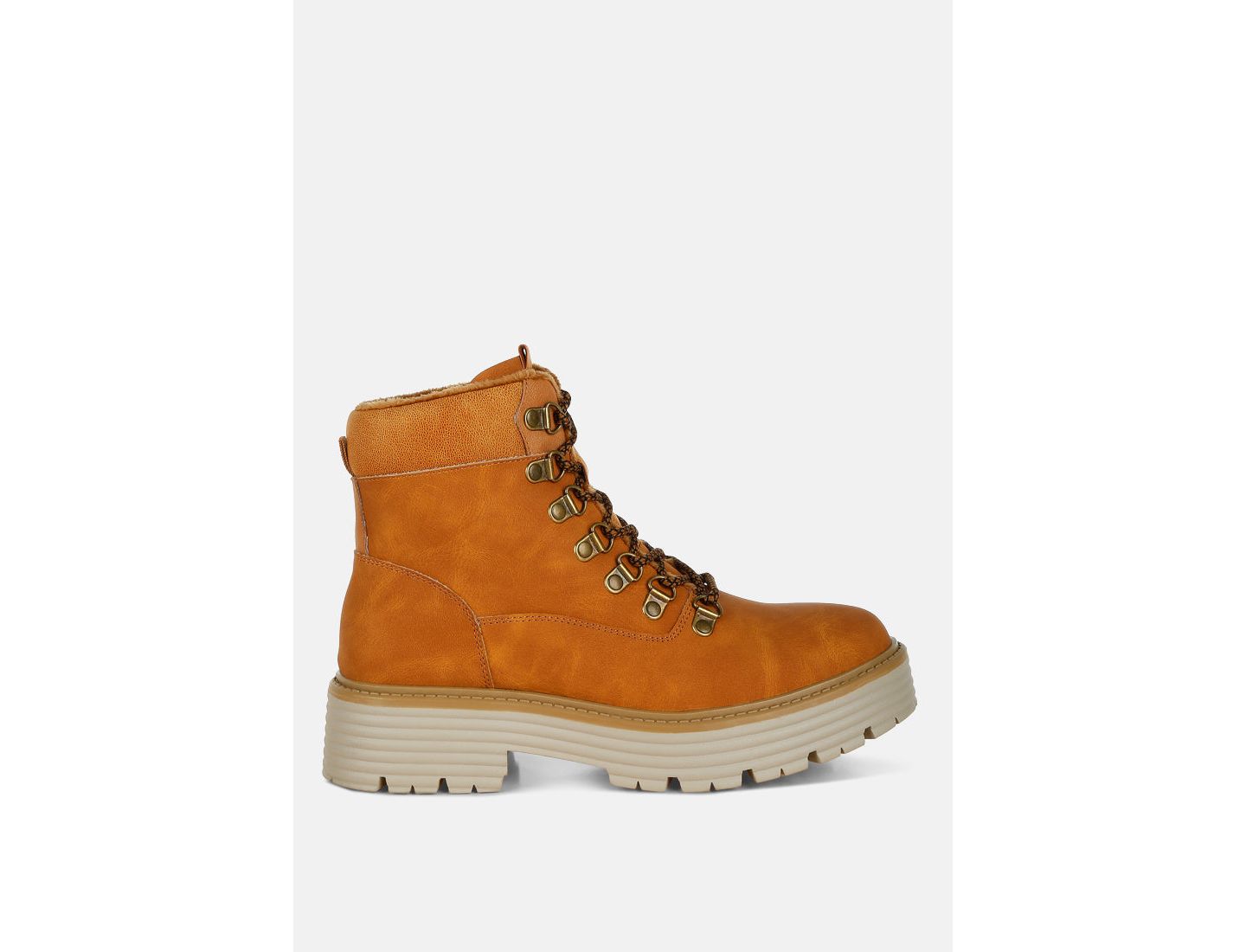 Женские ботинки London Rag Boskoff Lace-Up Chunky Warm Ankle, цвет: Бежевый / Хаки — фото 2