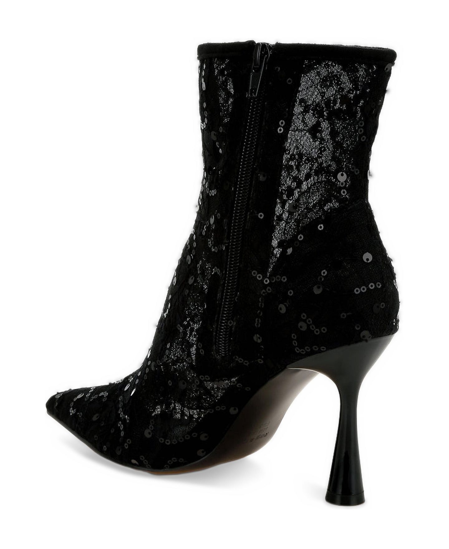Женские ботинки Rag & Co Samia Sequin Lace, цвет: Чёрный — фото 1