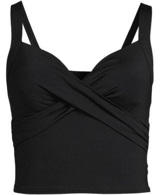 Plus Size V-Neck Wrap Midkini Top