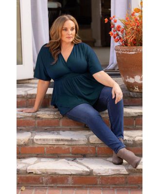 Plus Size Promenade Jersey Top