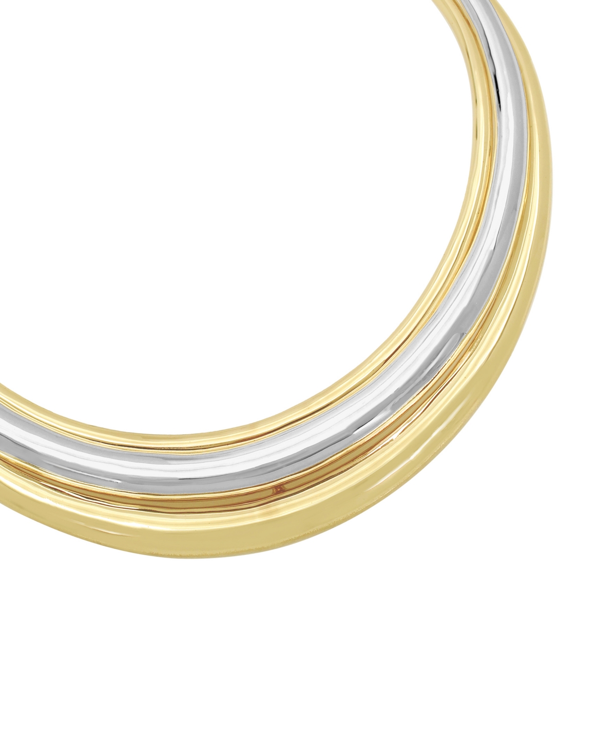 Robert Lee Morris Soho Two Tone Ribbed Collar Necklace - Two-tone