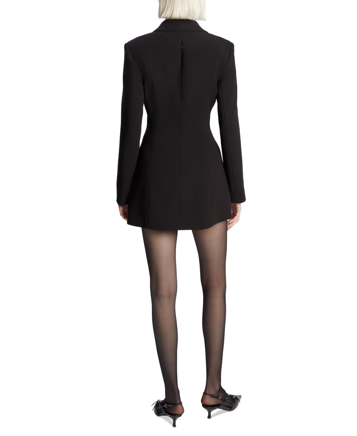 Bardot Women's Lace-Up-Side Long-Sleeve Blazer Dress