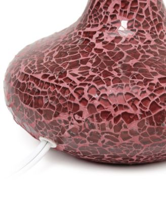 14.17" Patchwork Crystal Glass Table Lamp