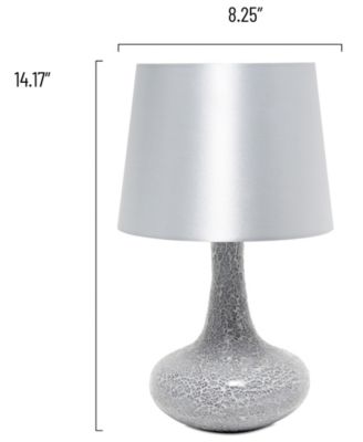 14.17" Patchwork Crystal Glass Table Lamp