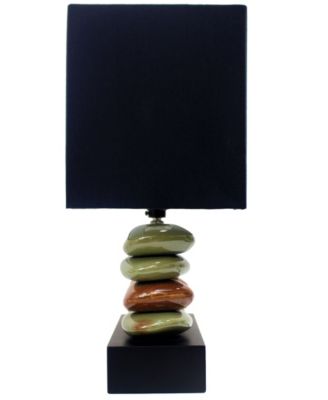14" Contemporary Tranquil Stone Table Lamp