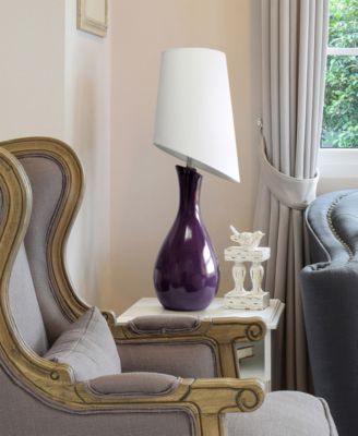 29" Eggplant Contemporary Table Lamp