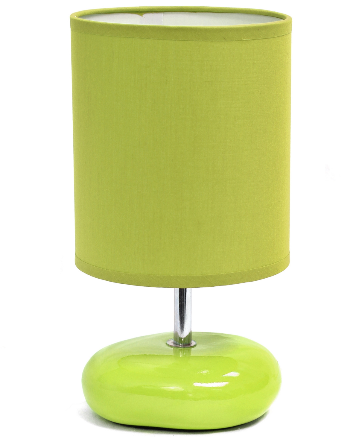 Creekwood Home 10.24" Traditional Mini Round Rock Table Lamp In Green