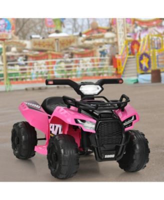 6V Kids ATV Quad Electric Ride On Car with LED Light and MP3