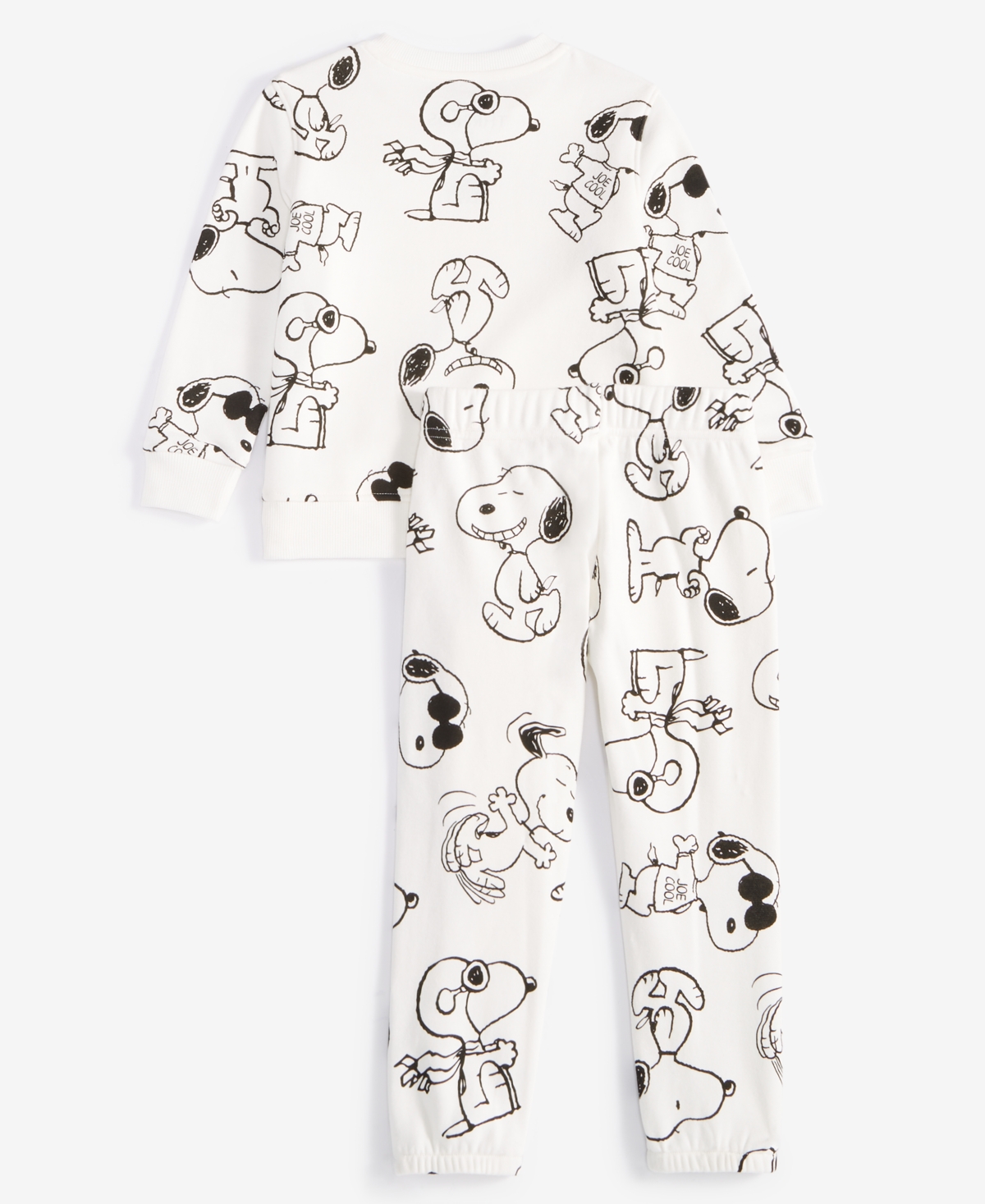 Epic Threads Toddler Boys Snoopy Printed Fleece Shirt & Pants Set, Exclusively At Macy's In Angel Whit
