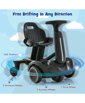 6V Kids Ride on Drift Car with 360° Spin and 2 Adjustable Heights