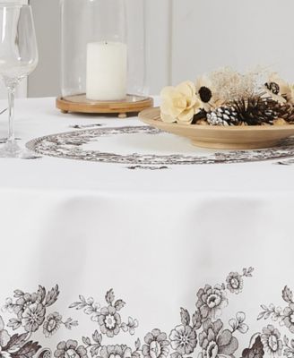 Woodland Polyester Round Tablecloth, 70" x 70"