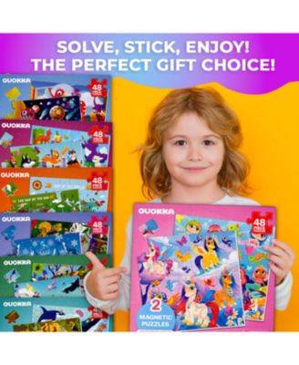 2x48 Magnetic Travel Puzzles for Kids Ages 4-6 - Road Trip Activities