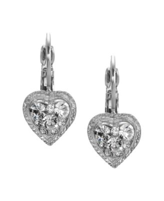 2028 Crystal Heart Drop Earrings 7990₽
