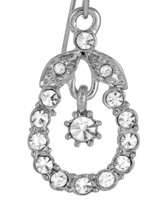 Crystal Caged Drop Earrings