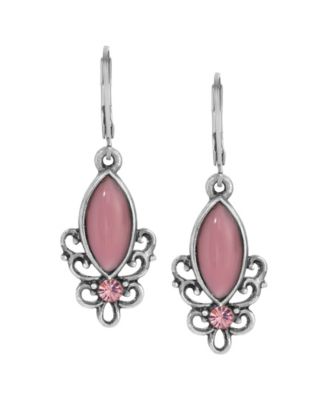 Glass Crystal Accent Filigree Earrings