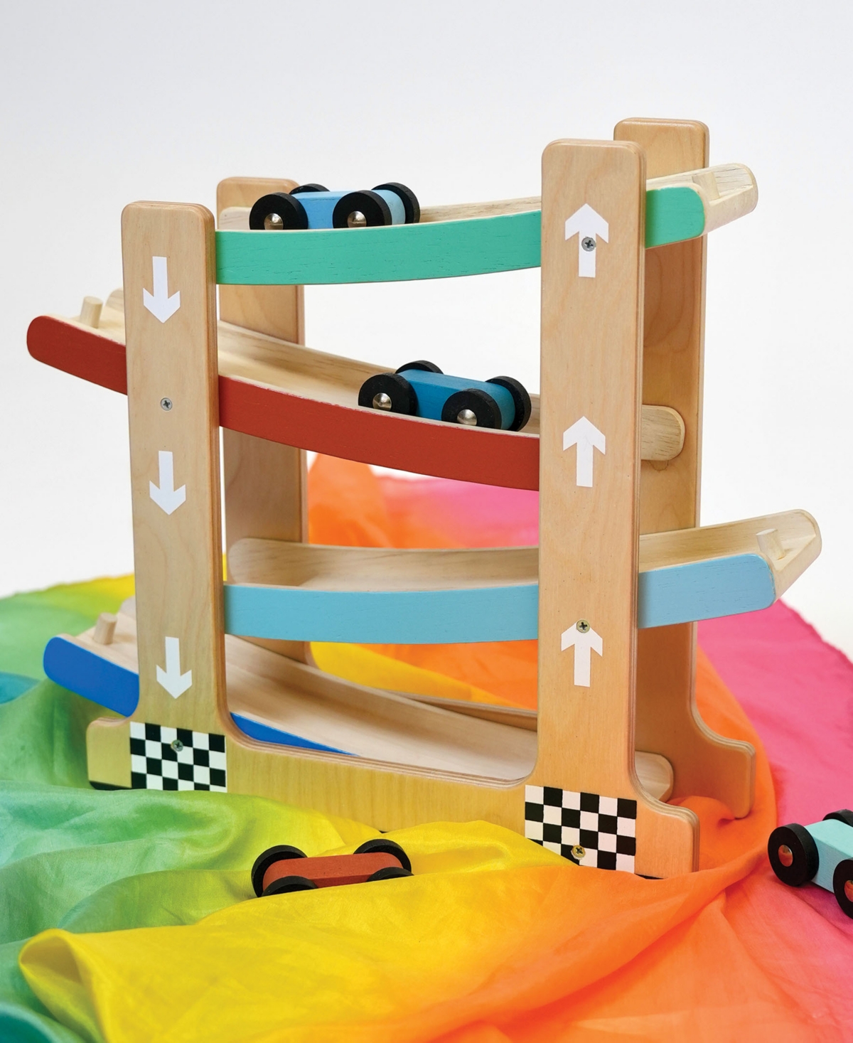MENTARI TOYS WOODEN RAMP RACER TOY 