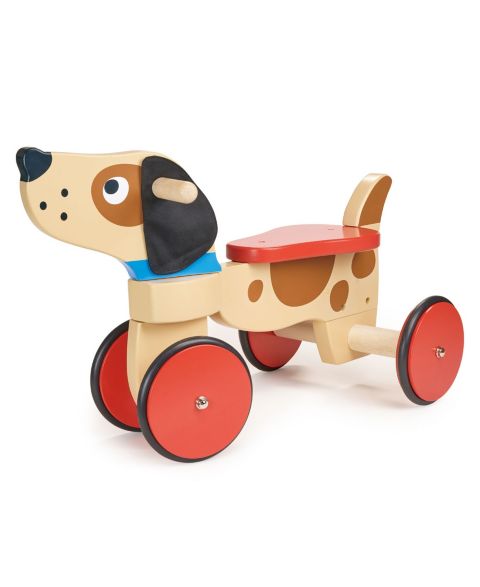 Детская игрушка Mentari Toys Wooden Ride On Puppy with Anti-Skid Wheels, Ages 3+