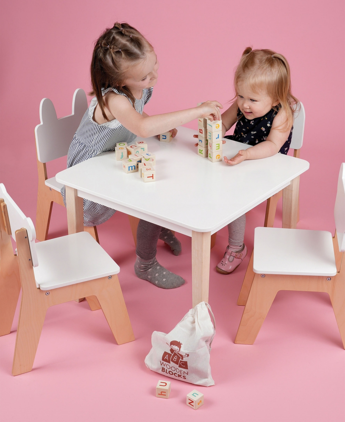 Shop Mentari Toys Kid's Table And Chair Set In Multi