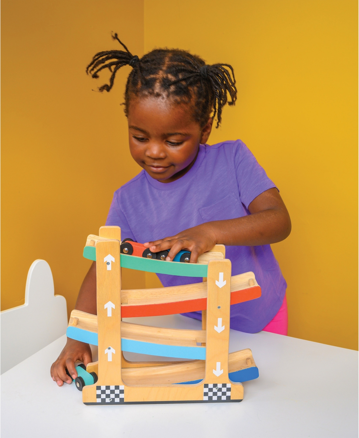 MENTARI TOYS WOODEN RAMP RACER TOY 