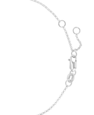 EFFY&reg; Sapphire Halo Link Bracelet (5/8 ct. t.w.) in 14k White Gold