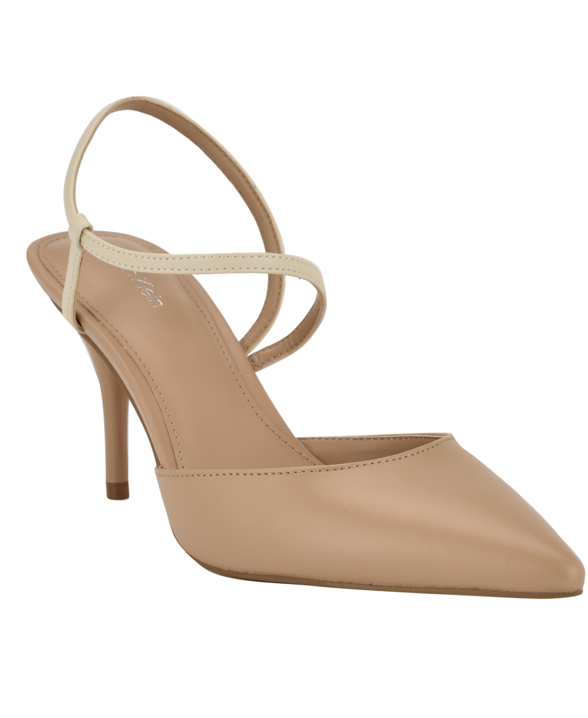 Calvin Klein Women's Cordera Pointy Toe Stiletto Pumps In Light Natural