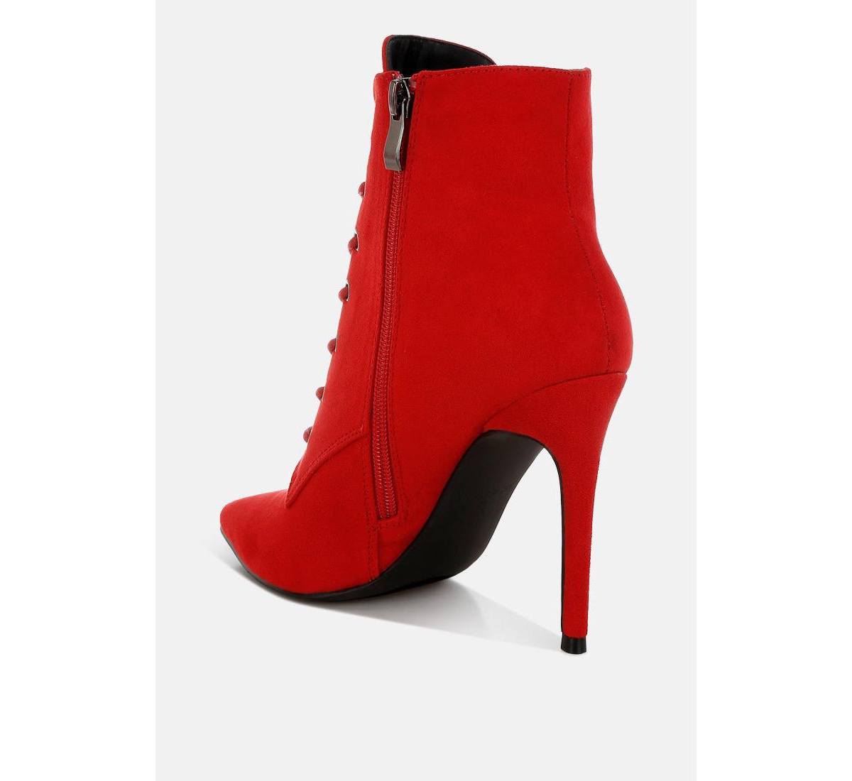 London Rag Agmati Lace Up Stiletto Boots