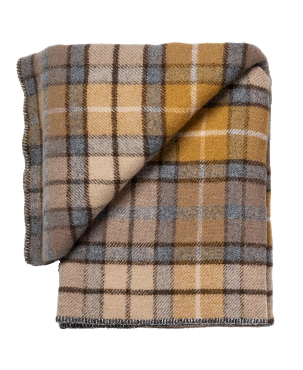 Prince Of Scots Highland Tweeds Big Throw, 59" X 80" In Brown