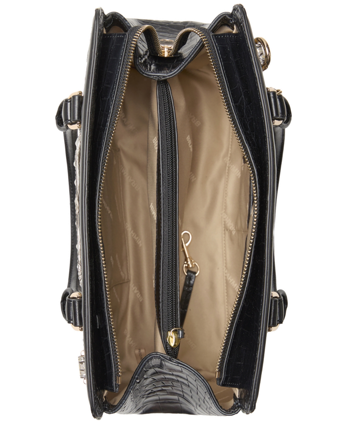 Brahmin Finley Azurine Leather Satchel