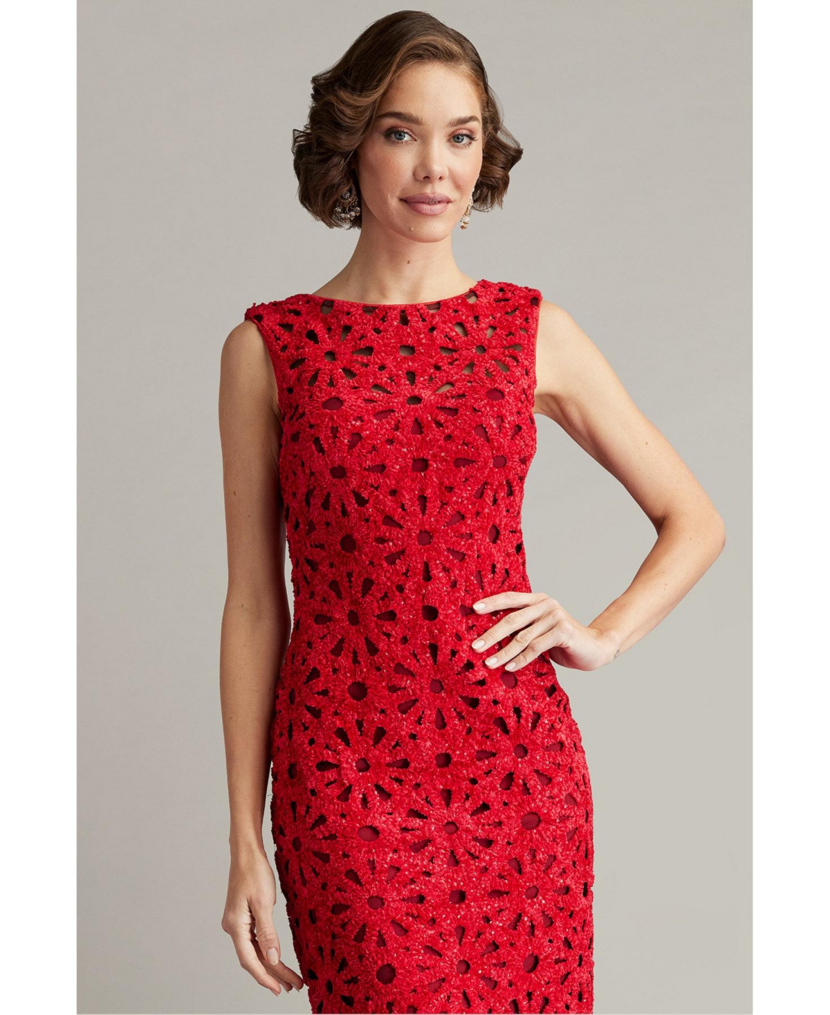 Tadashi Shoji Women's Reva Embroidered Shift Dress