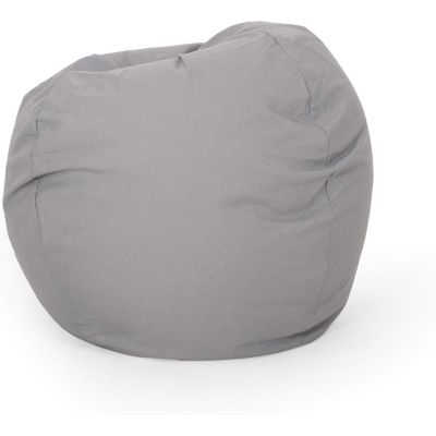 Chrisholm Light Grey Bean Bag (25 in. x 34 in. x 34 in.)