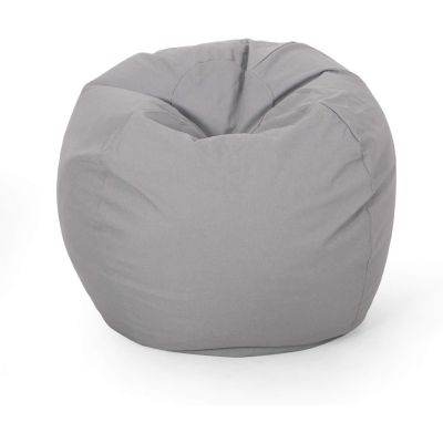 Chrisholm Light Grey Bean Bag (25 in. x 34 in. x 34 in.)