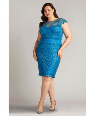 Plus Size Miranda Sequin Embroidered Dress