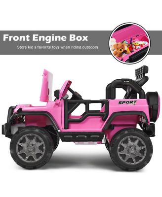 12V 2-Seater Ride-On Truck with Remote Control, Storage, and Music Player