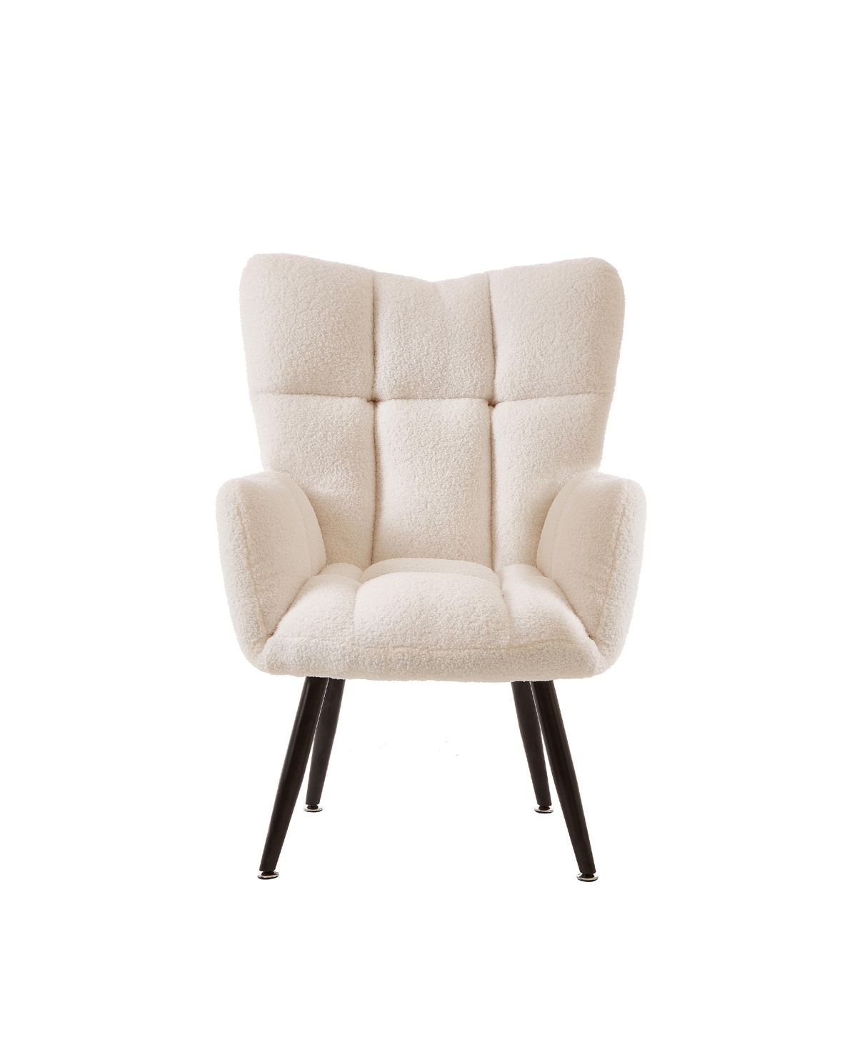 Streamdale Furniture Modern Single Sofa Armchair with High Backrest Comfy Reading Chair for Small Spaces/Living Room/Bedroom/Apartment (