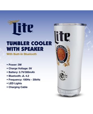 Miller Lite Double Insulated Stainless Steel Tubler Bluetooth Spaker