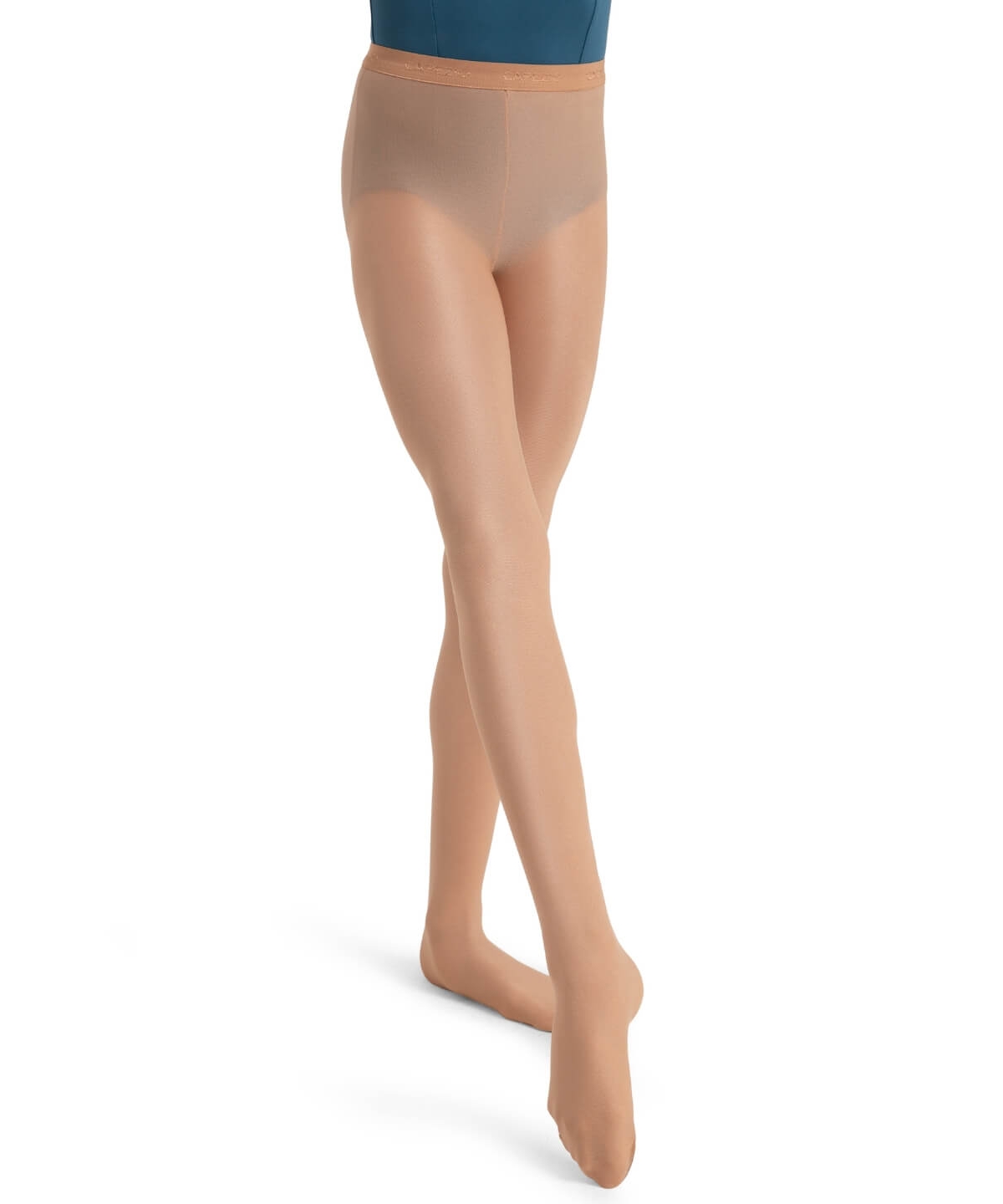 Capezio Girls Ultra Shimmery Footed Tight