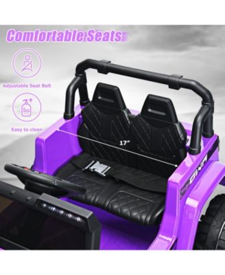 12V Kids Ride-On Jeep Car – 2.4G Remote, Music & Realistic Drive