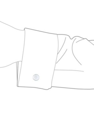 Initial Geometric Solid Flat Round Circle Disc .925 Sterling Silver Shirt Cufflinks Cuff Links Executive Gift Hinge Bullet Back