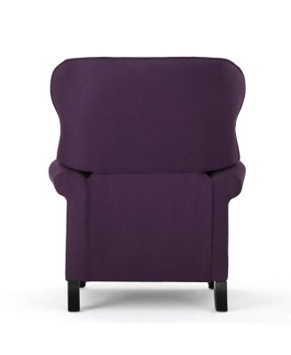 Streamdale Plum Accented Recliner with Rolled Arms