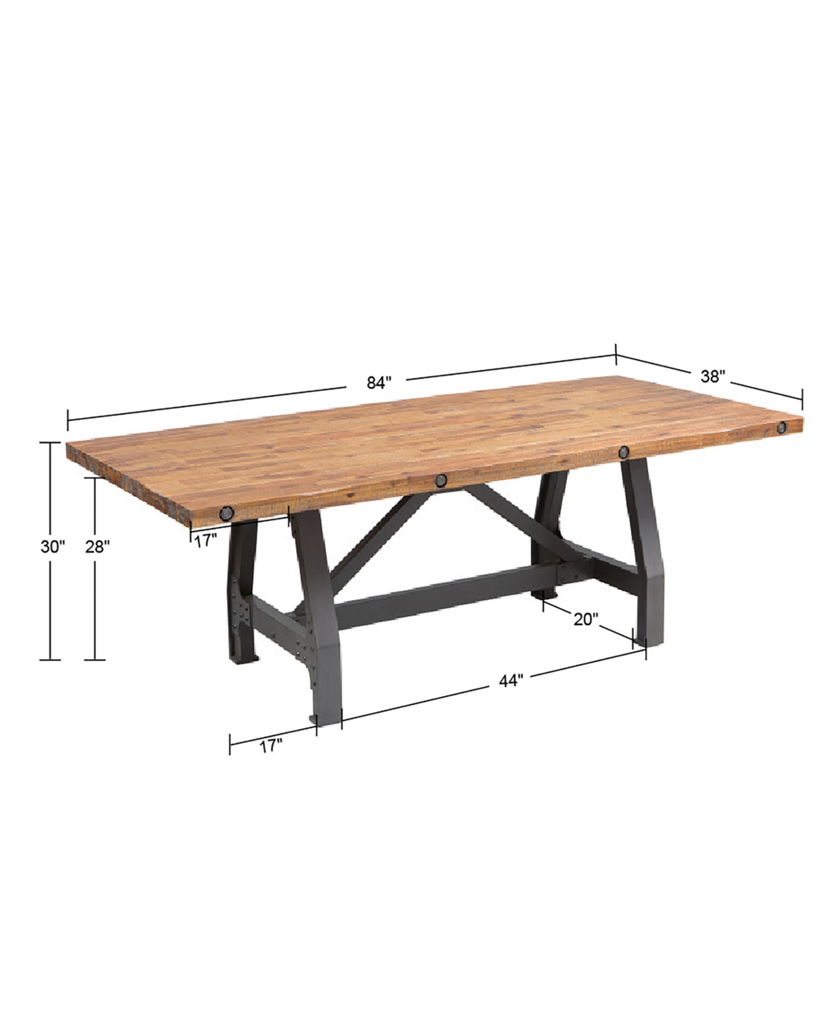 Macey Dining Table -Graphite