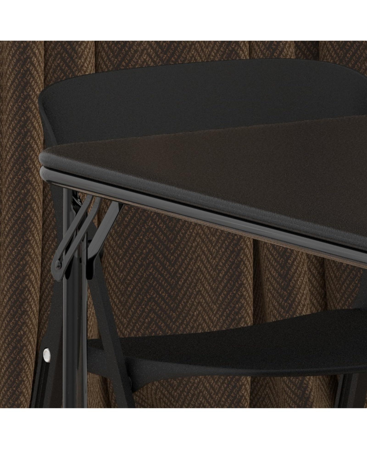 gaomon Folding Table, 33.6 Inch Folding Card Table, Portable Square Folding Table with Pu Soft Cushion